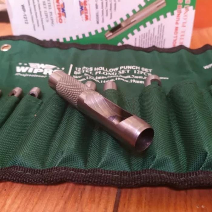 

Alat Plong Set Pembolong Gasket Kulit Plong Set - Wipro 12 Pcs