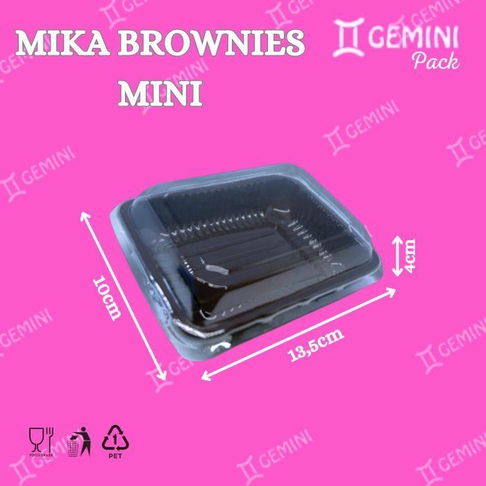 JT Mika Brownies Mini + Tutup Per Pack / Mika Tray Brownies Mini