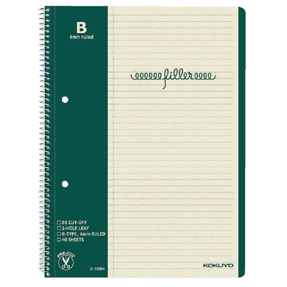 

tersedia kokuyo s-10bn notebook b5 6mm horizontal rule dengan margin - buku tulis kantor
