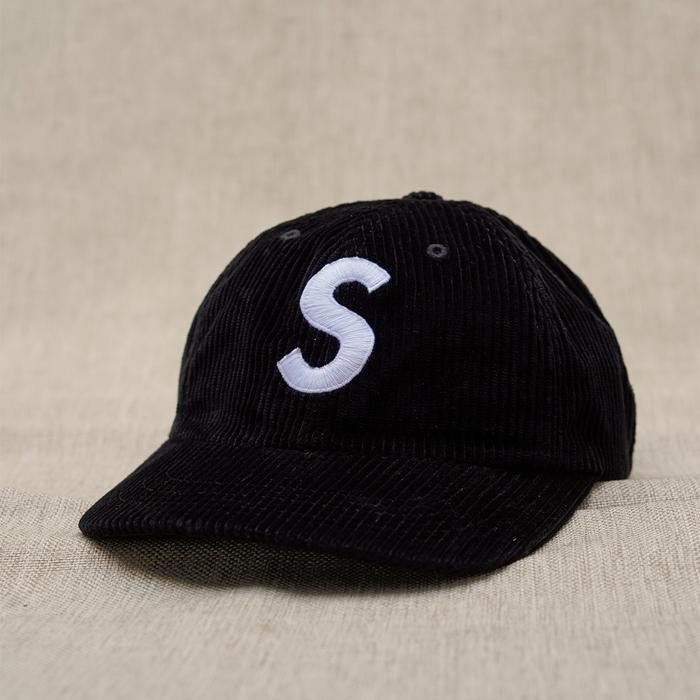 ASLI Supreme S 6-Panel Cap Corduroy Black READY STOCK