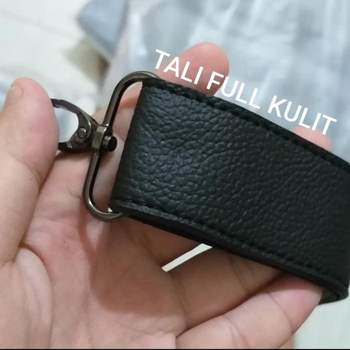 Tali Selempang Tas Kulit / Strap Tas Kulit Cokelat Tua