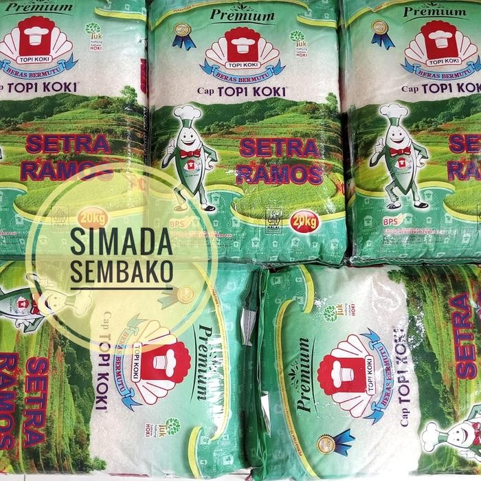 

Sale terbaru beras topi koki setra ramos 20kg Ready