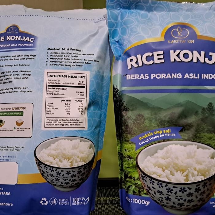 New Beras Porang Kareta' kin 1 kg Ready