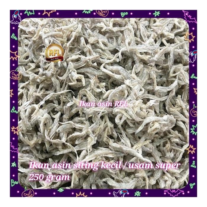 

Promo Terlaris ikan asin usam super / jambrong / siting bulat kecil 1000gram Ready