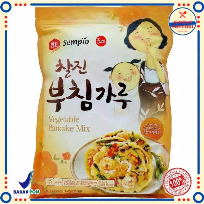 

Terbaru Sempio Vegetables Pancake Mix / Tepung Bakwan Korea 1 kg Ready