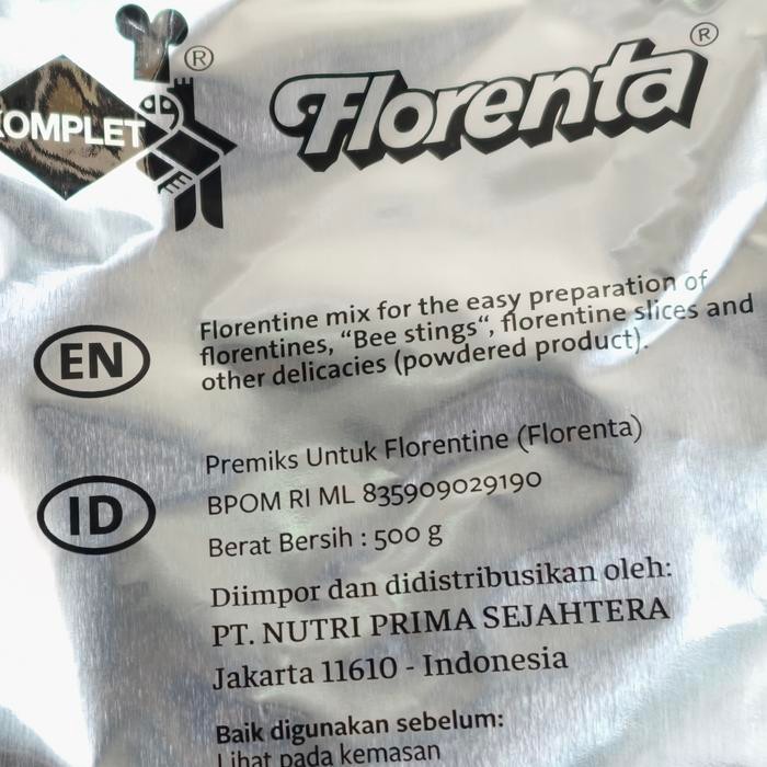 

Sale terbaru Tepung Florenta 500Gr / Tepung Karamel Untuk Toping Cookies 500Gr Ready