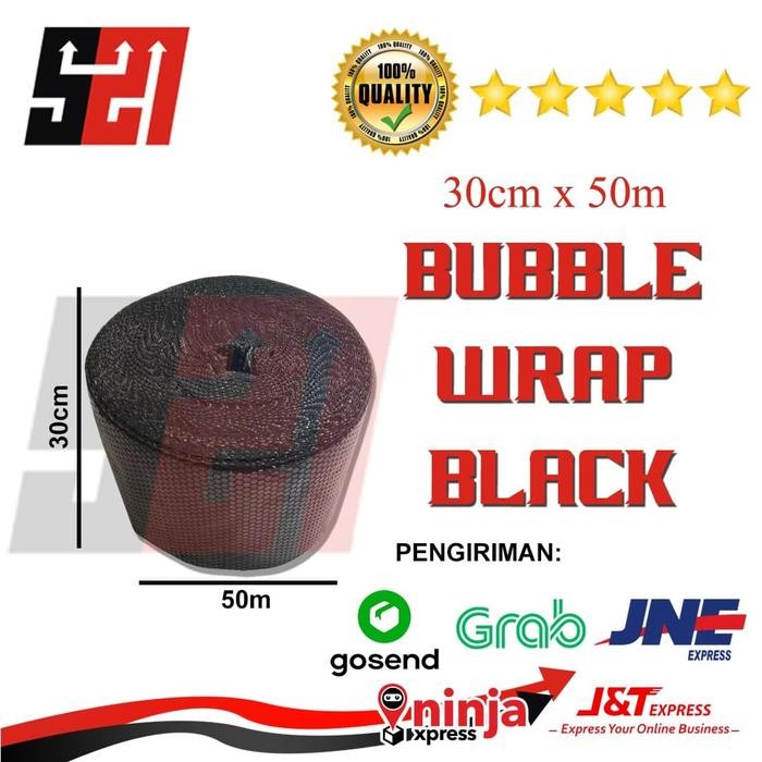 

ID UPACK BUBBLE WRAP HITAM 30CM X 50M - PERLINDUNGAN PENGIRIMAN FLEKSIBEL & TAHAN AIR - COCOK UNTUK