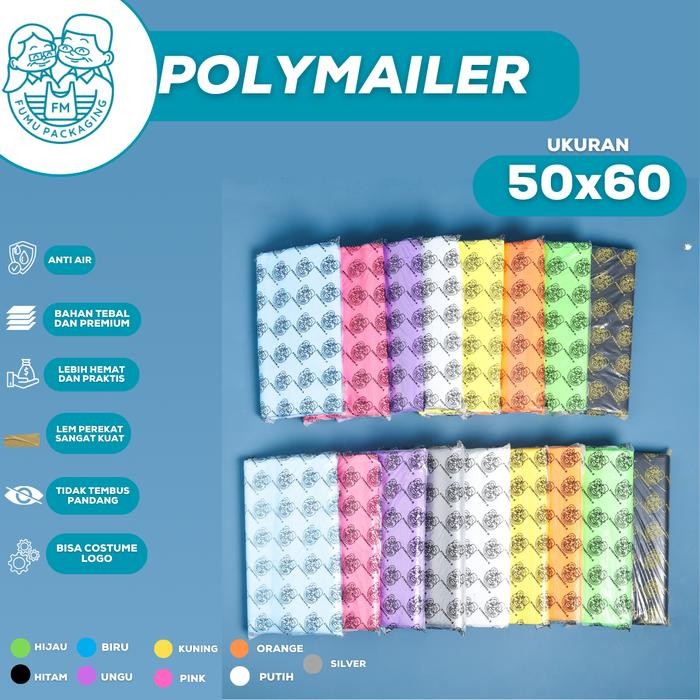 

ID FUMU KANTONG PLASTIK PACKING POLYMAILER OLSHOP WARNA 50X60CM ISI 50PCS LEM KUATGROSIR TERMURAH