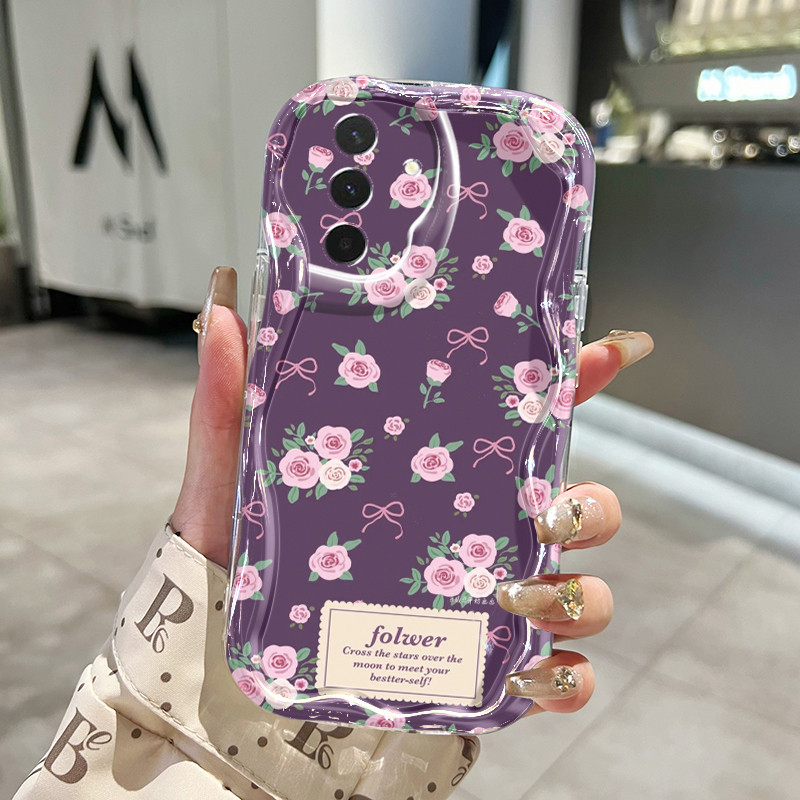 Casing Hp Untuk Samsung Galaxy A26 5G A36 5G A56 5G Case Mode Mawar Kasing Silikon Softcase Bezel Ce