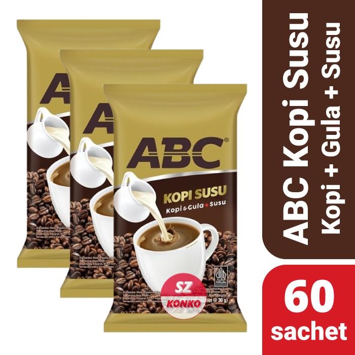 

PAKET KOPI ABC SUSU 60 SACHET X 31 GR