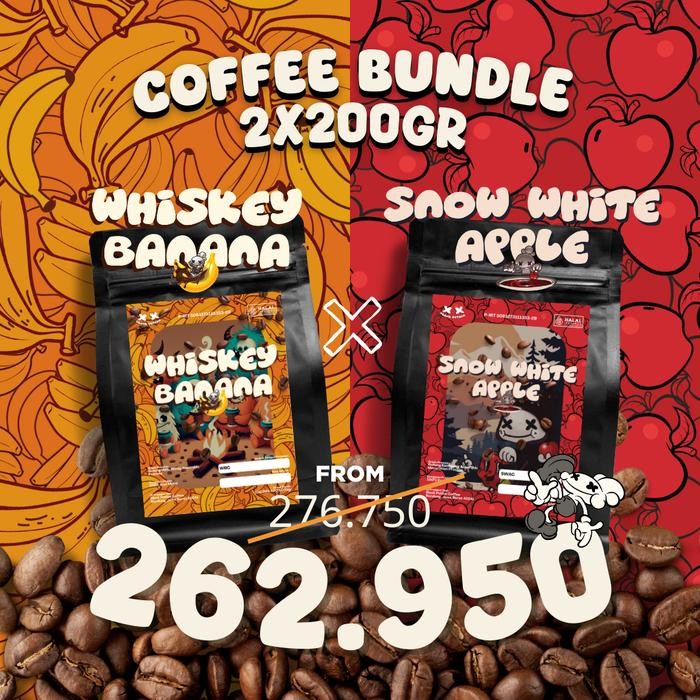 

COFFEE BUNDLE (2X200 GRAM) ROASTED BEANS SPECIALTY COFFEE BIJI KOPI