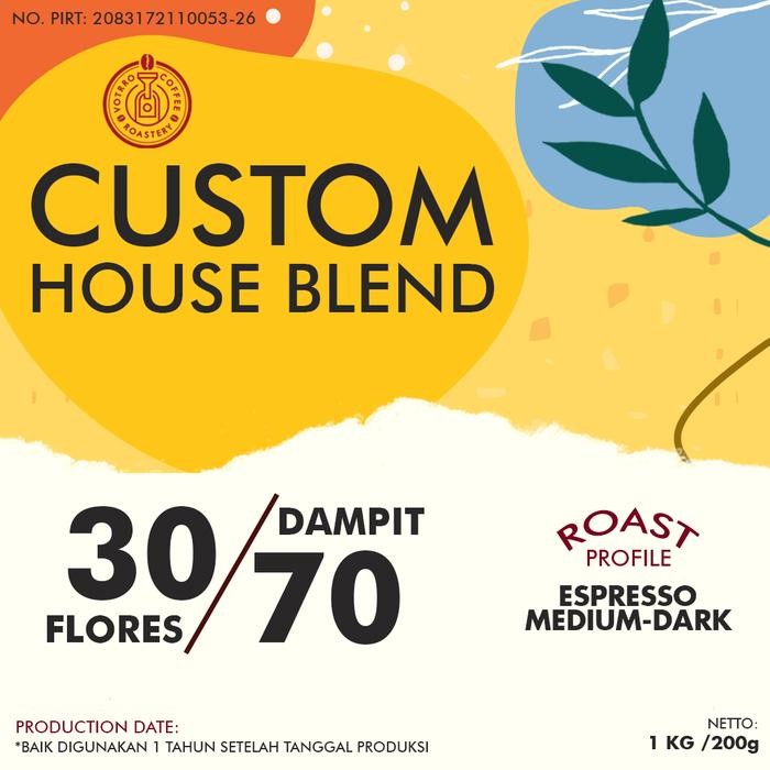 

VOTRRO BLEND - BIJI KOPI SUSU BLEND CUSTOM ARABICA DAN ROBUSTA ROASTED COFFEE BEANS - ESPRESSO - 1