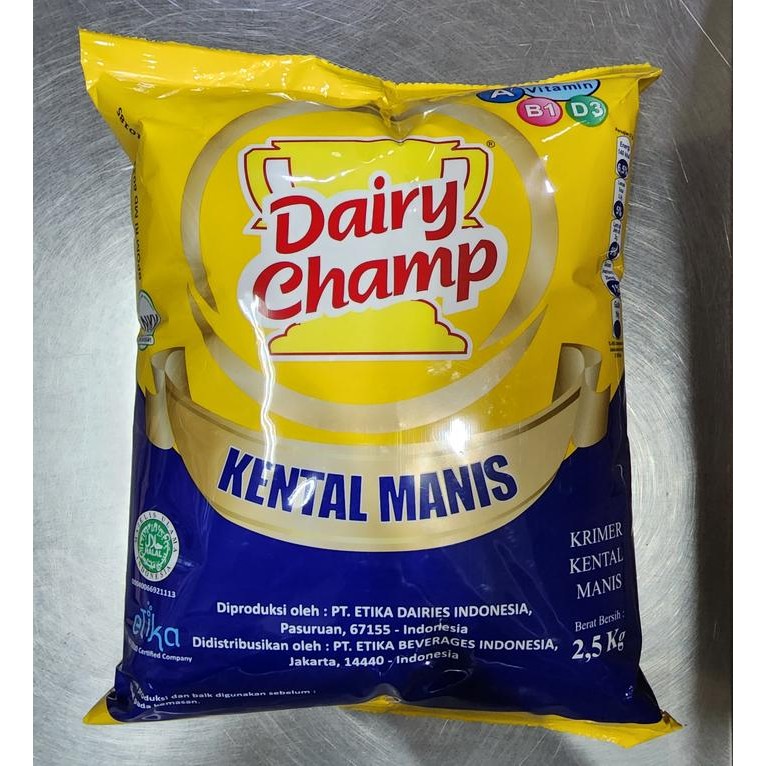 

SUSU DAIRY CHAMP 2.5 KG BANTAL / POUCH SUSU KENTAL 2.5KG