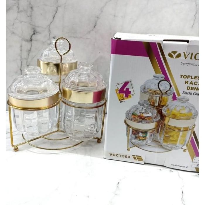 Toples Kristal Vicenza Vgc7504 I Toples Permen Kaca Sachi Vicenza Rack