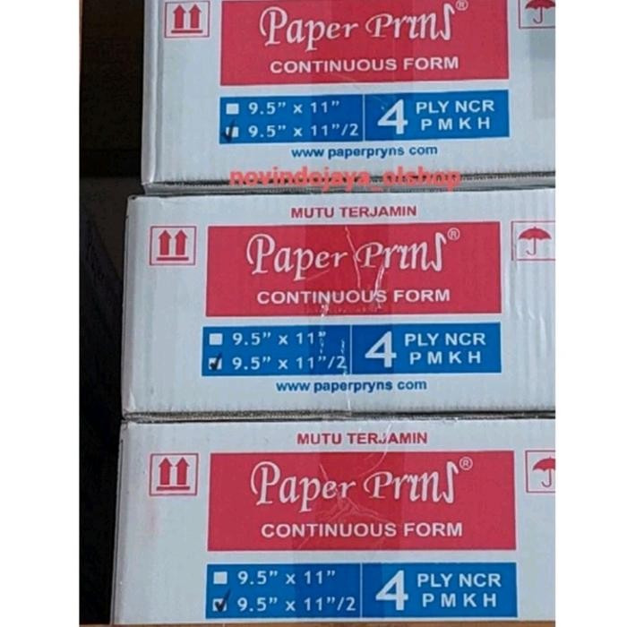 

Kertas Printer Continuous Form 4 Ply Paper Pryns 9.5 X 11 Terlaris