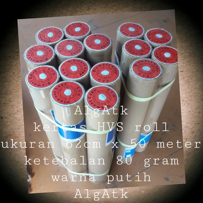 

Kertas Hvs Rol Diamant Copy Ukuran 62Cm X 50 Meter.