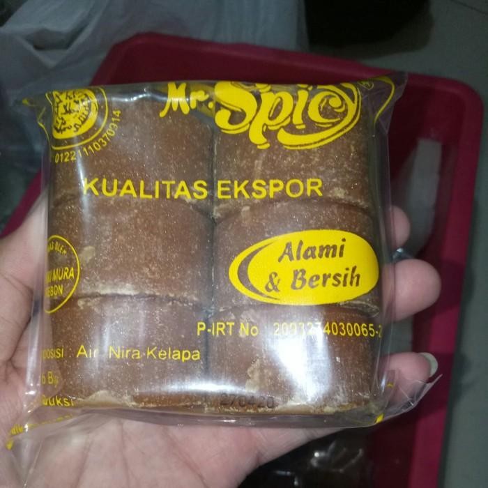 

(Allthebest) Gula Kelapa Asli Kualitas Export Mr. Spicy Kemasan Isi 6 Pcs