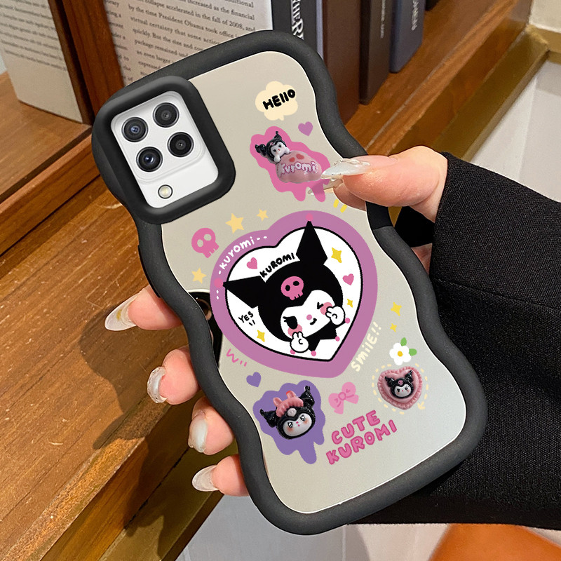 Casing Untuk Samsung A22 M22 M32 Case Casing Pola lucu Kesing HP Cesing Macaron Kasing Mirror Siliko