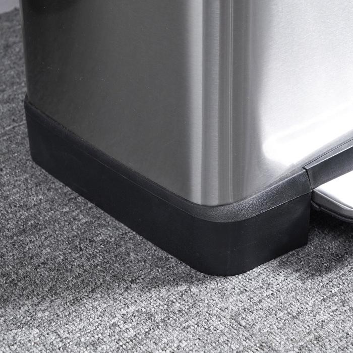 EKO 30 LTR TEMPAT SAMPAH ECUBE RECTANGLE - SILVER