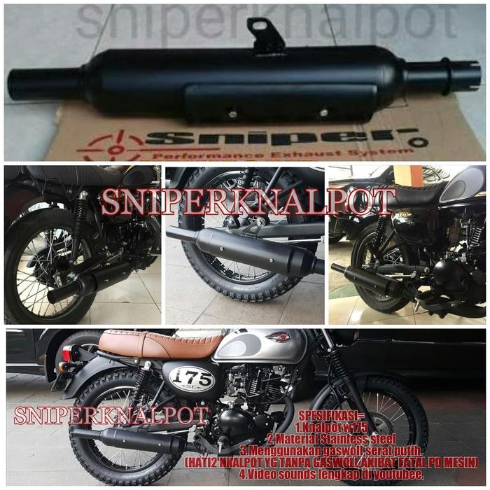 Knalpot W175 Kawasaki W175Se Kawasaki W175 Se Stainless Japan