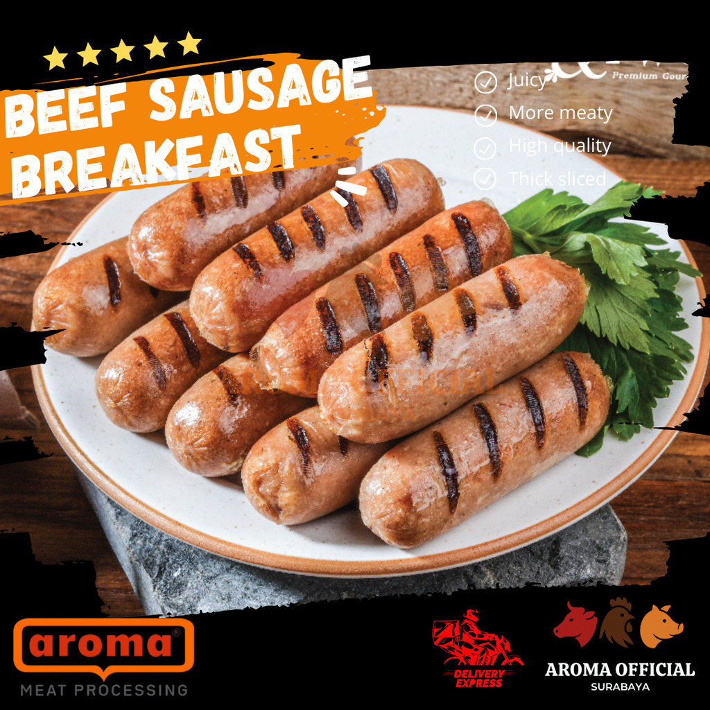 Raja Rasa Beef Breakfast Sausage (Sosis Sapi Pendek)