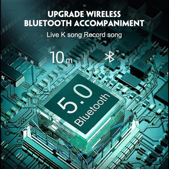 F9 Live Soundcard Bluetooth Audio Mixer Set Amplifier Live Broadcast Recording Karaoke 2 Channel