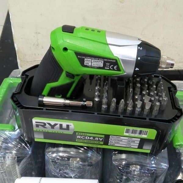 Paling Baik Ryu Rcd 4.8V Cordless Screwdriver Rcd 4.8V - Bor Obeng Listrik Mini