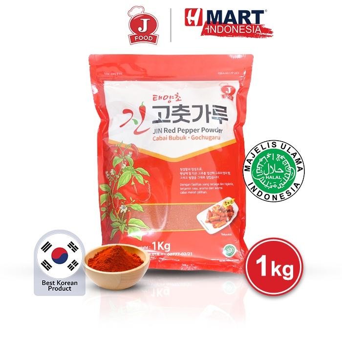 

JIN Red Pepper Powder - Cabai Bubuk Korea - Gochugaru 1kg