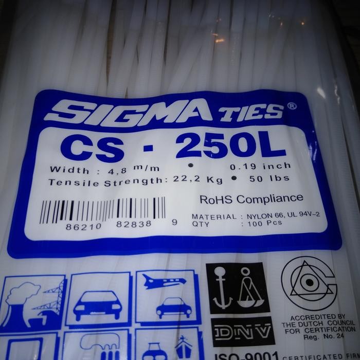 

ID KABEL TIES SIIGMA CS-250 L. WARNA PUTIH/HITAM