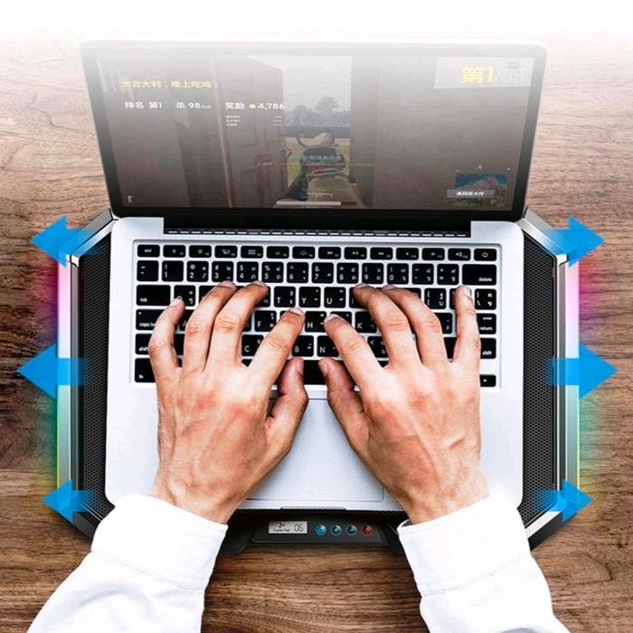 Kipas Laptop Rgb /Kipas Laptop/Coolingpad Q8 X / Coolingpad Gaming