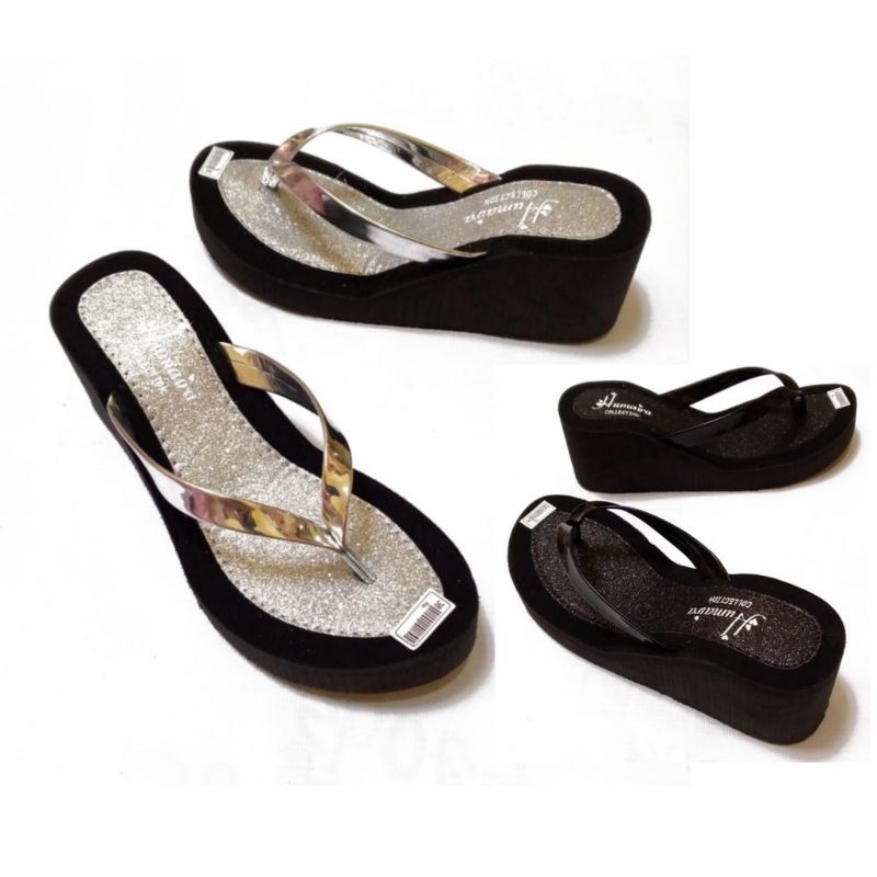 Kekinian Wedged Cewek Terbaru 2025 Weadges Casual Wsnita Korea Wedjes Sandal Wanita Wejes Widges San