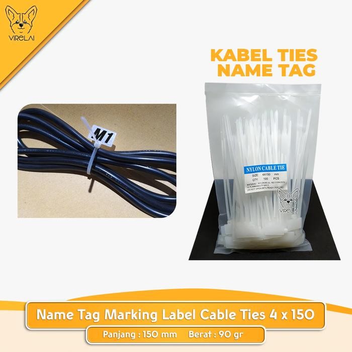 

ID NAME TAG MARKING LABEL KABEL TIS BENDERA / CABLE TIES 4 X 150 / 200