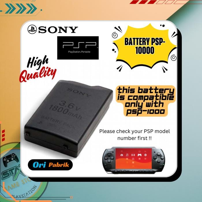 Ori - Batre PSP Sony Fat 1000-1006 Original - Battery Pengganti PSP Fat