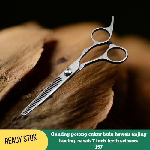 ID GUNTING POTONG CUKUR BULU HEWAN ANJING KUCING SASAK 7 INCH TEETH SCISS