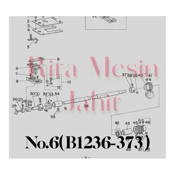 GUIDE PLAT PASANG KANCING JUKI 373 B1236-373