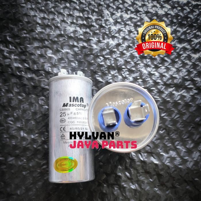 KAPASITOR AC 25UF SHARP ORIGINAL