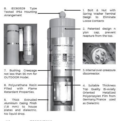 ELCO CAPACITOR 3P 5 KVAR 415V VAC/ELCO CAP 5 KVAR/MKPC 5 KVAR