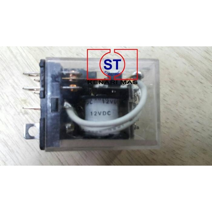 RELAY LY4 OMRON 12V DC 10 A 4NO 4NC ASLI ORIGINAL