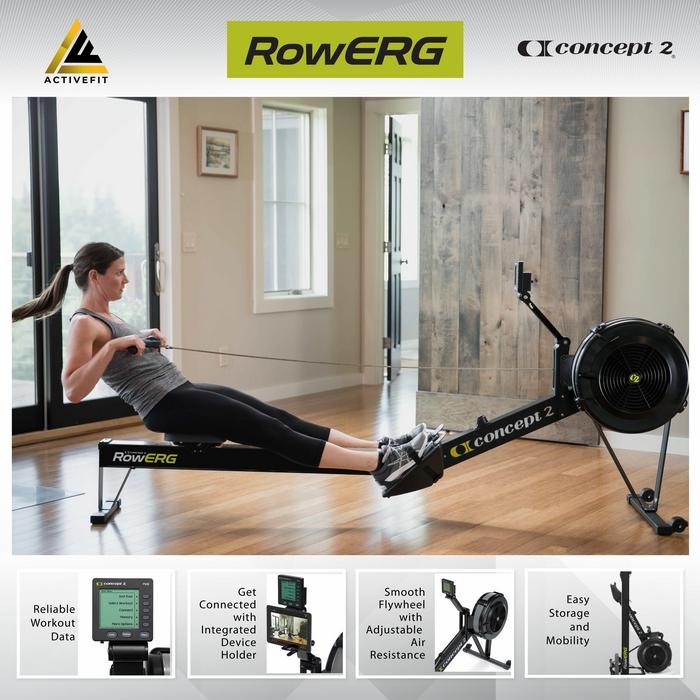 Concept 2 Rowing Machine PM5 Model D RowErg Air Row Functional Cardio