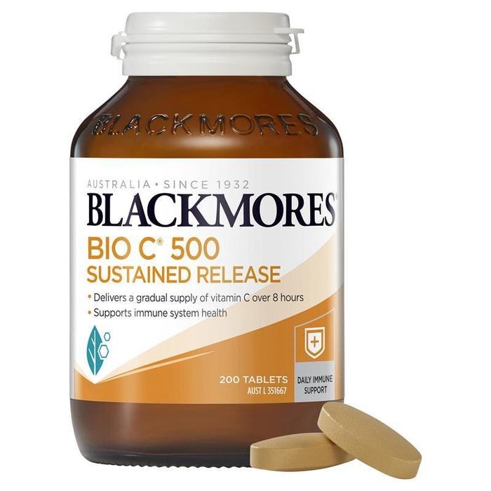 

Blackmores Bio C 500 Sustained Release 200 Tablets