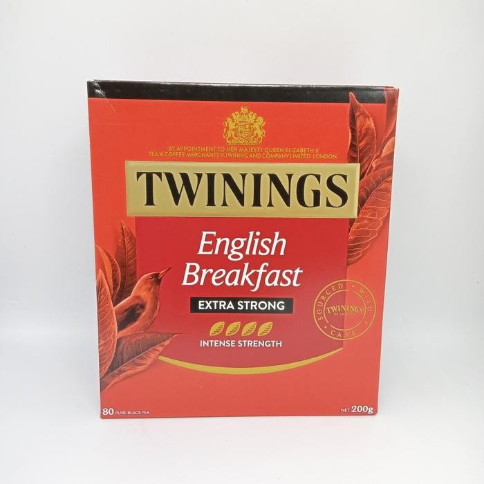 

Teh Twinings English Breakfast ( Extra Strong ) 80 Bags 200G