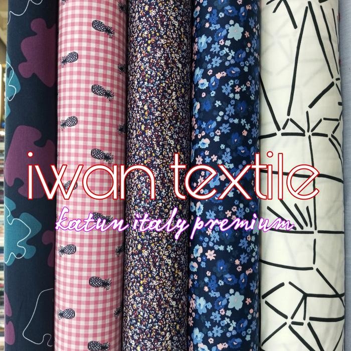 

Bahan Kemeja Kain Katun Italy Garment Quality Import