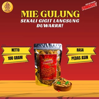 

100gram Mie Gulung DUWARRR Daun Jeruk Pedas Manis Asin Renyah Dan Gurih