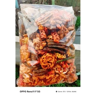 

KRUPUK SEBLAK MIX KRUPUK SEBLAK CAMPUR PEDAS DAUN JERUK 500GR 250GR 100GR