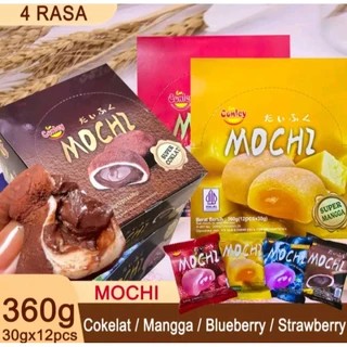 

(12 PCS) Mochi Conley Mochi Super isi Selai Stroberi, Coklat, Blueberry, Mangga 30gr PAKET HEMAT