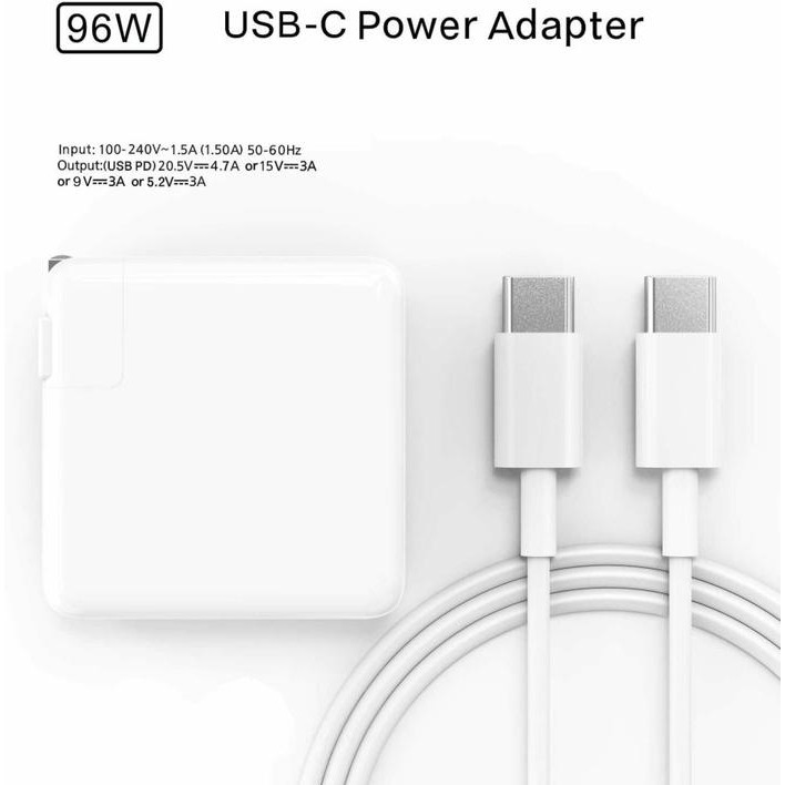 TERBARU ADAPTOR CHARGER FOR MACBOOK PRO 14 16 M1 96W MAGSAFE USB TYPE C ORIGINAL TERMURAH