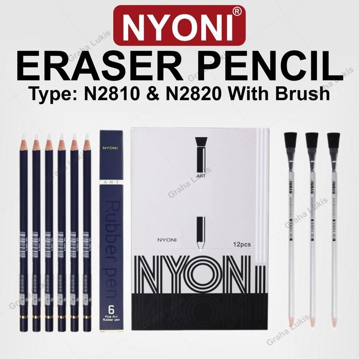 

New NYONI Eraser Pencil / Penghapus Berbentuk Pensil N2810 - SATUAN