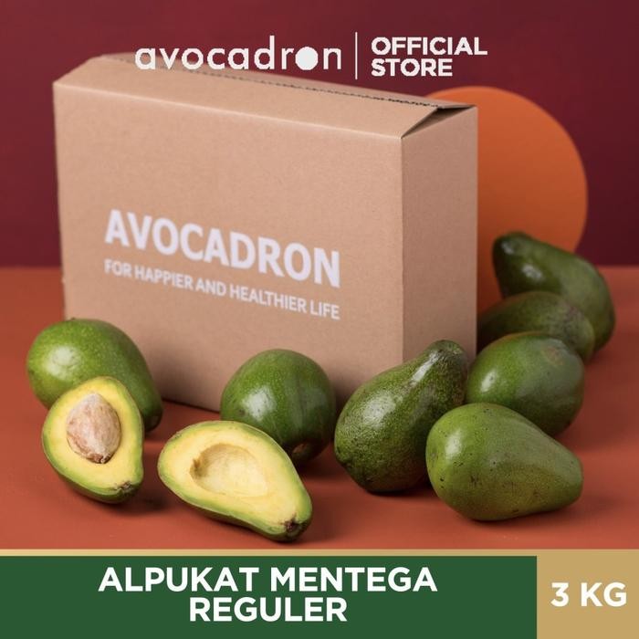 

SIAPKIRIM [PAKET 3 KG] ALPUKAT MENTEGA REGULER AVOCADRON READY STOCK