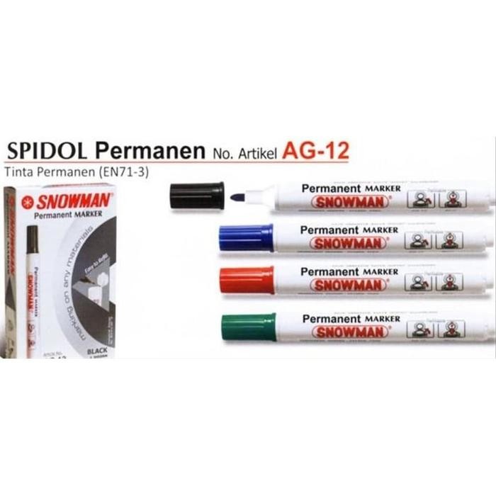 

New Spidol Permanent Snowman AG-12