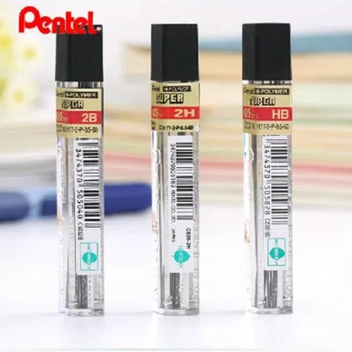 

New isi / refill pensil mekanik 0.5 2B merk PENTEL